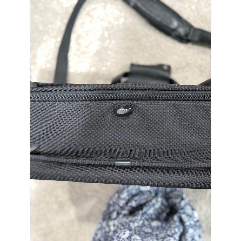 Tumi Black Ballistic Nylon Wheeled Briefcase Laptop Bag Travel Carry On - Picture 5 of 11